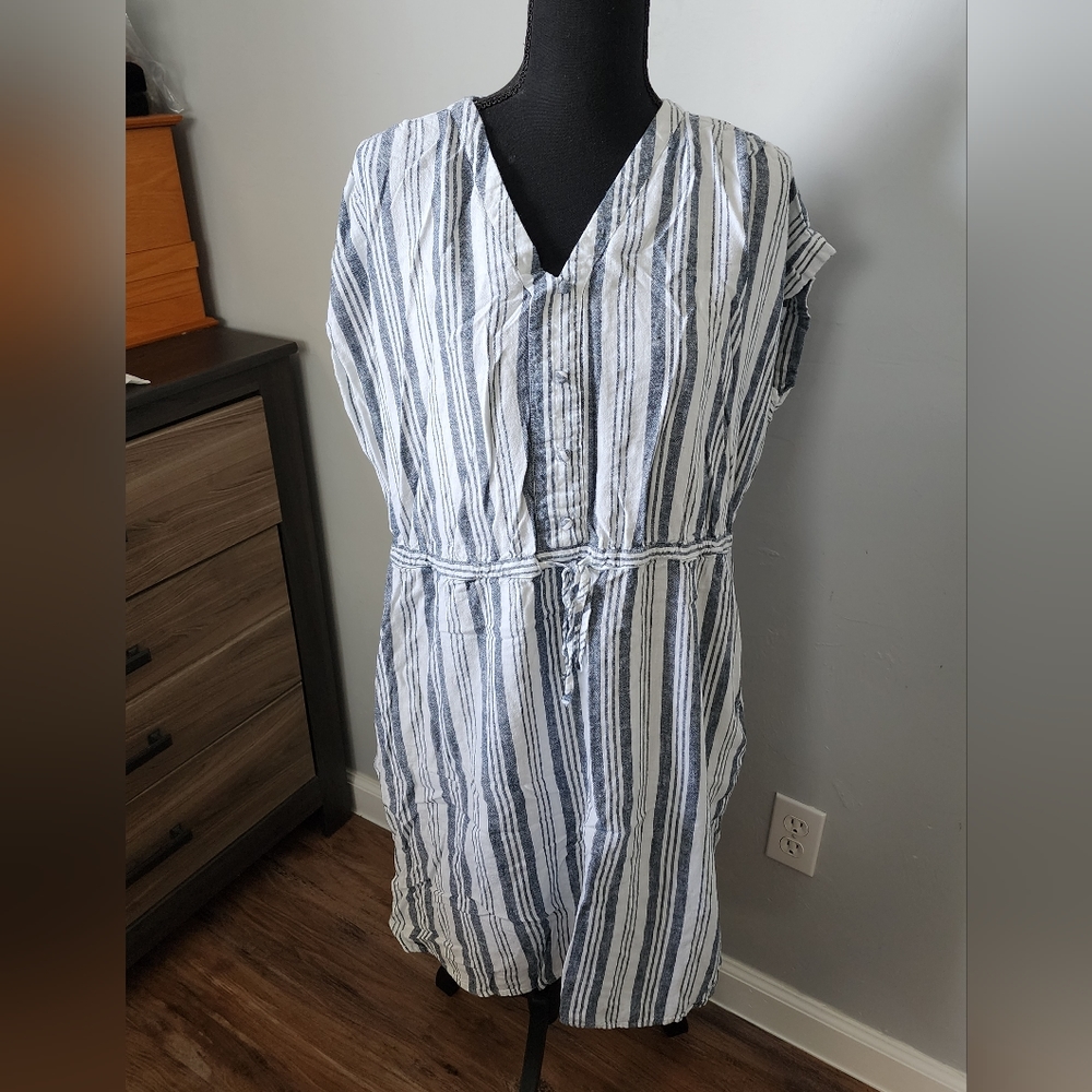 Time and Tru Linen Style Shirt Dress